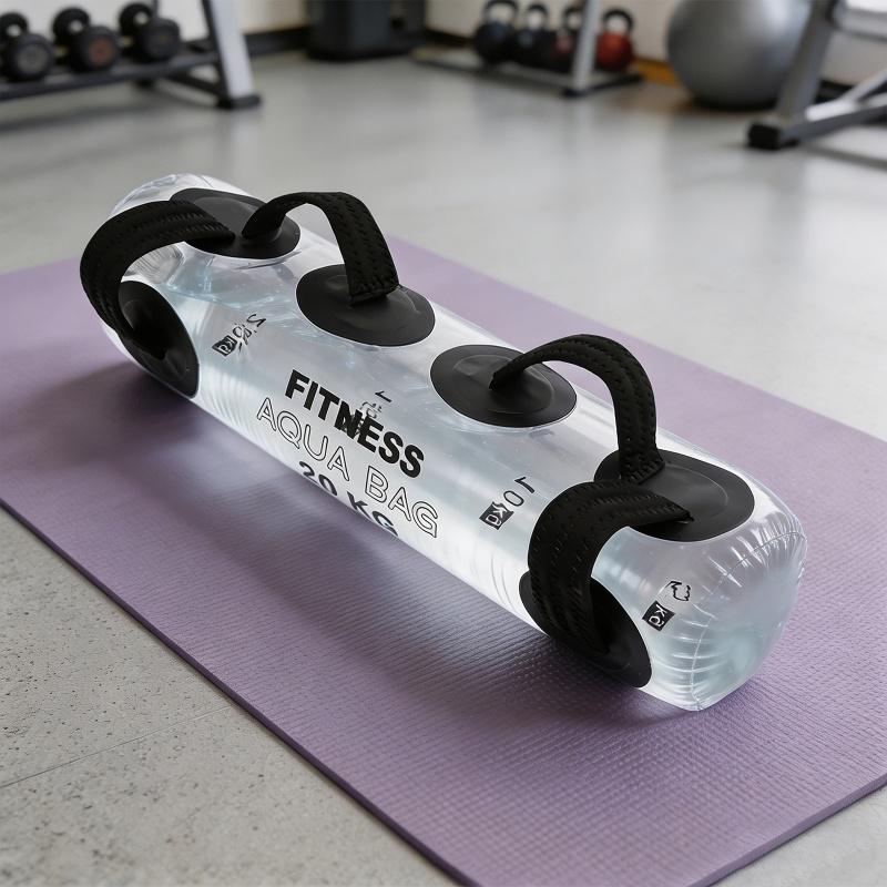25kg Fitness Aqua Water Bag Portable Adjustable Weight Training Equipment Core Stability Strength Workout for Home Gym Squat Row Snatch Curl Jerk