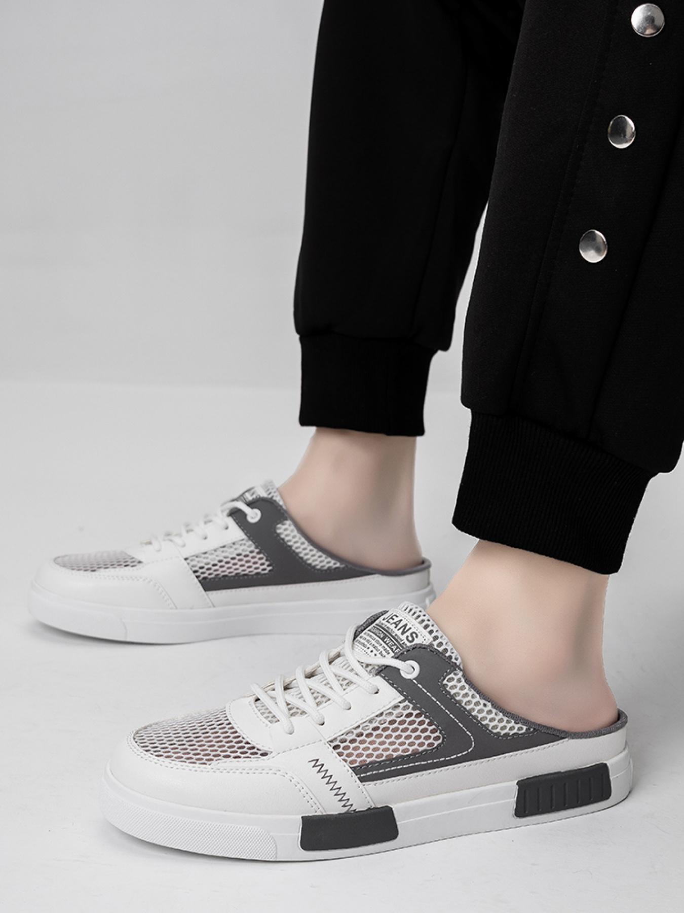 1 Pair Unisex Skate Shoes, Anti-Slip Outsole, Skin-Friendly Lining, 3 Colors Available, Street Style Shoes for Students