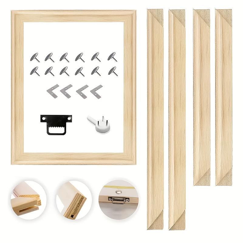 Solid Wood DIY Diamond Painting Frame Set with Hanging Hardware - Ideal for Canvas Art and Home Decoration, Diamond Painting Accessorie, Handcraft