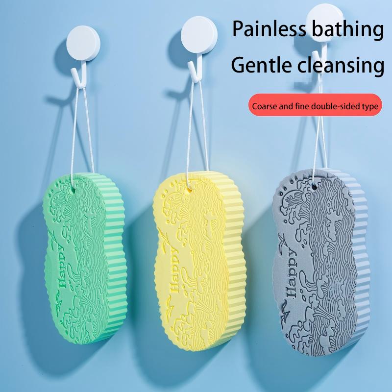 [2 count]Magic Exfoliating Bath Sponge, 3D Super Soft Exfoliating Bath Sponge, Skin Friendly and Reusable, Alternative to exfoliating Gloves, Random Color.Christmas gifts, New Year gifts, Black Friday