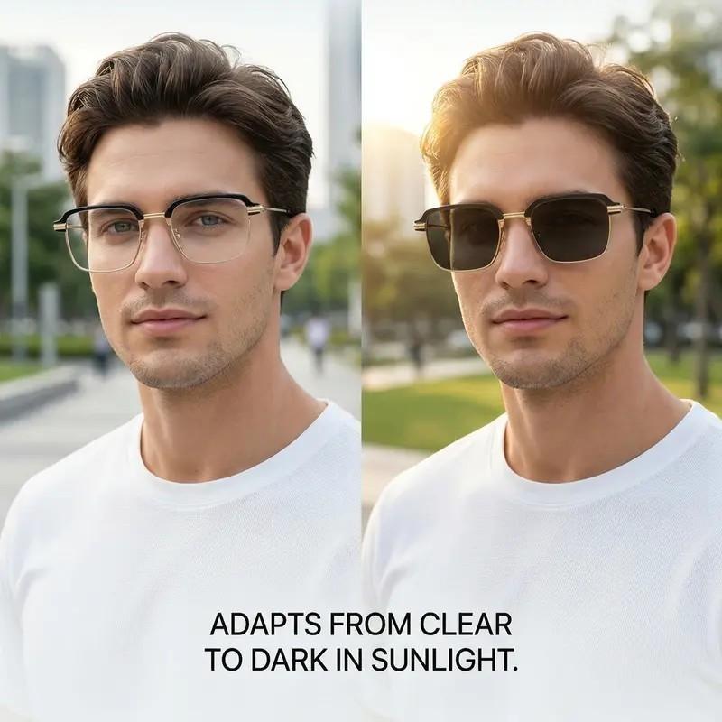 2026 New Auto-Focus Reading Glasses, HD Vision for Screen Time, Elderly Reading, Daily, PC Frame Material, Non-Color Changing