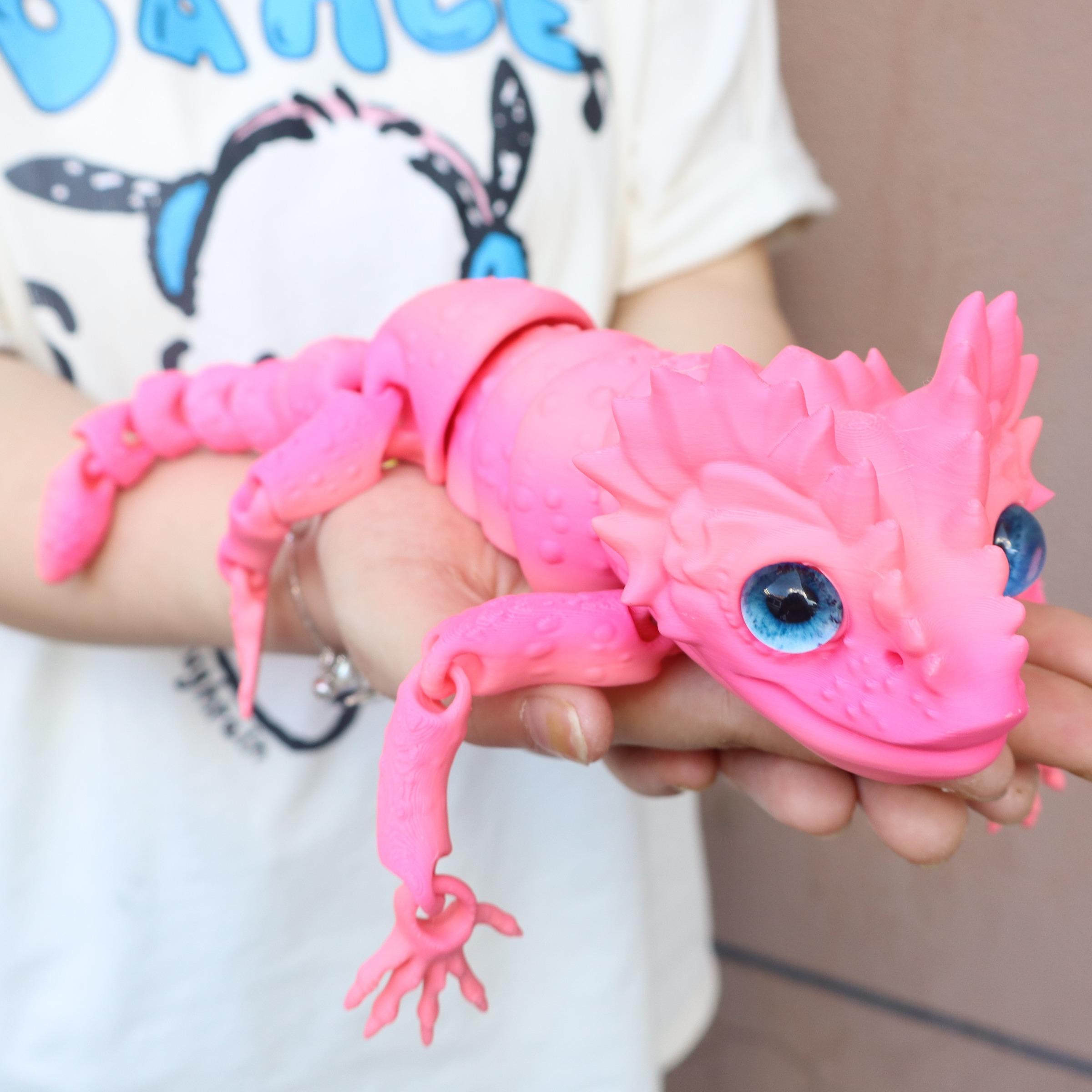 3D Printed Lizard Figurine, Collectible Figurines, Realistic Eyes, Moveable Joints, Home Decor Prop, Halloween Christmas Gift, Birthday Present