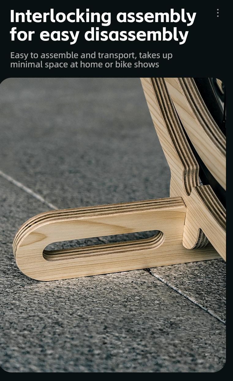 ROCKBROS Bike Stand Bicycle Parking Rack For 23-30/700C Support Wooden Bracket Bike Support Rack Wheel Holder