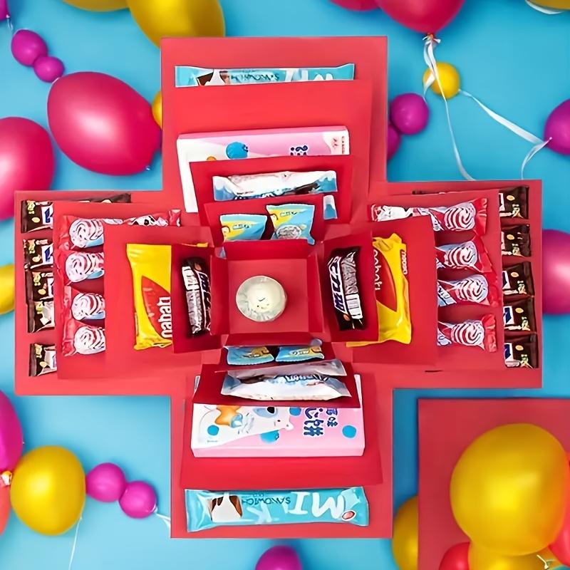 Explosion DIY Surprise Deluxe Gift Box Set, Snack Explosion Gift Box, Handmade Scrapbook Album, Perfect for Gifts, Mother's Day, Father's Day, Birthday