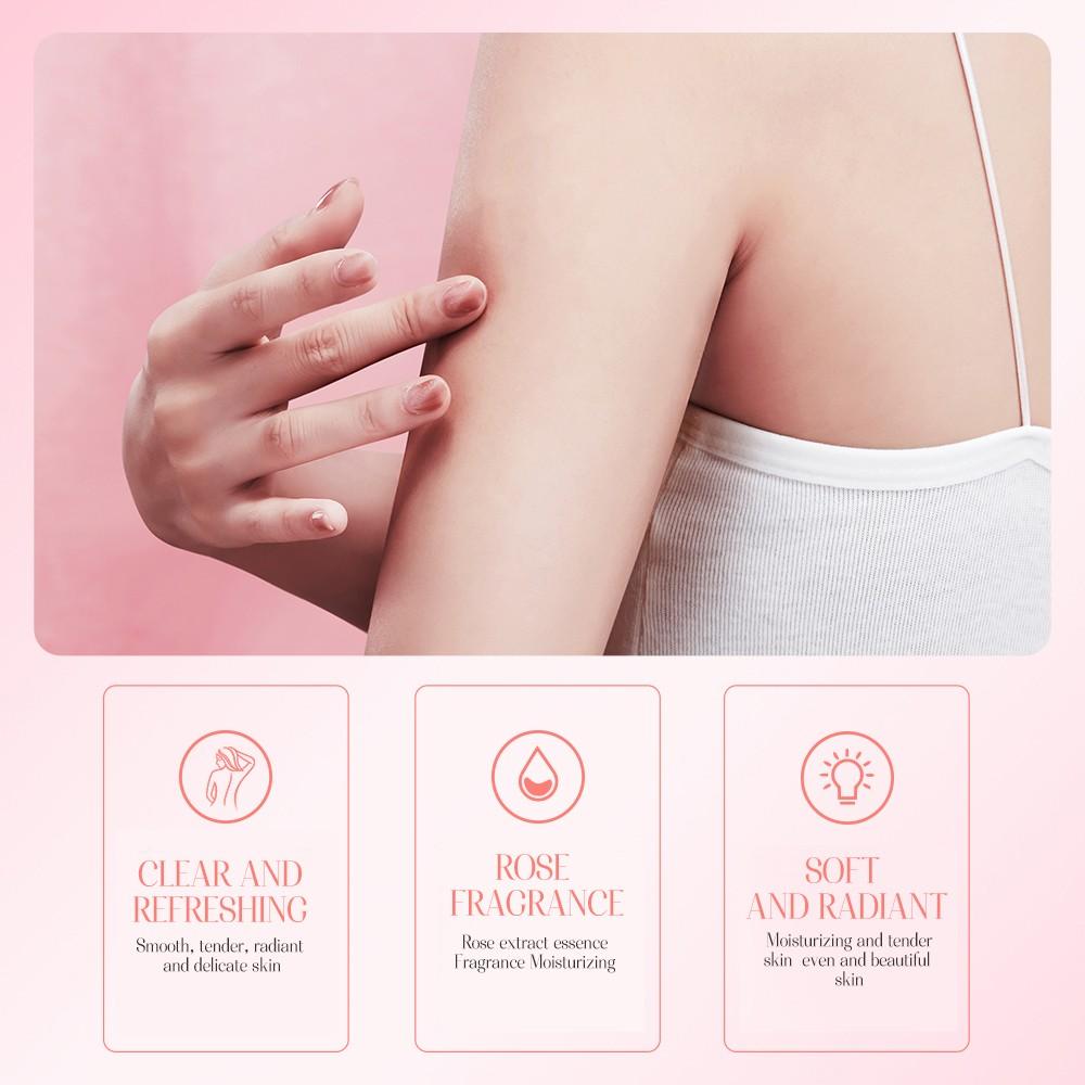 Fresh Rose Perfume + Nourishing Body Lotion Set, Lover Rose Flower Shape, Women's Perfume, Valentine's Day Gift, Long-Lasting Scent