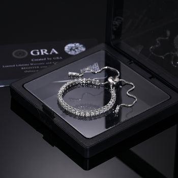 【#B97】2mm to 4mm Shiny Synthetic Moissanite Tennis Chain Bracelet Necklace 925 Sterling Silver Women Fine Jewelry Gift Party Everyday