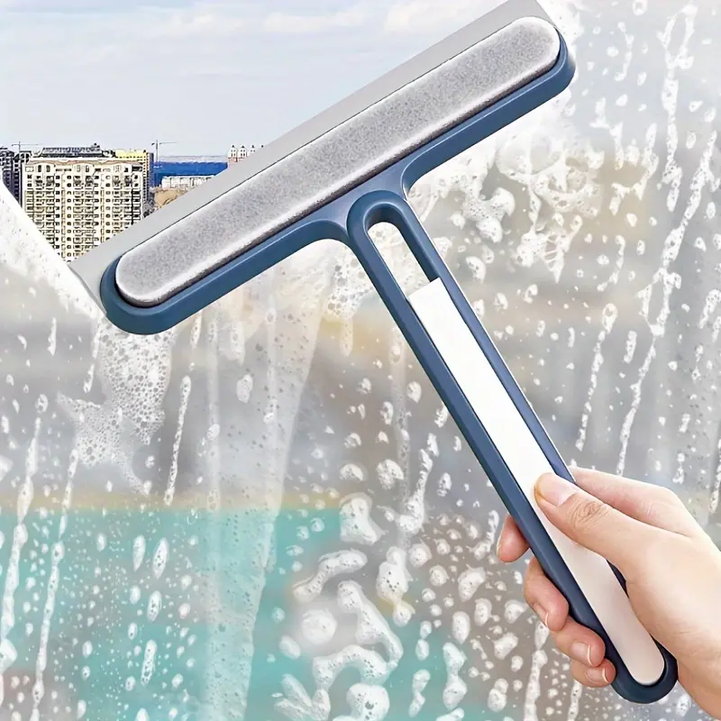 1pc  Four-in-one Glass Cleaning Brush Double-sided Wiper Screen Window Brush Glass Cleaning Crevice Small Brush Sponge Brush