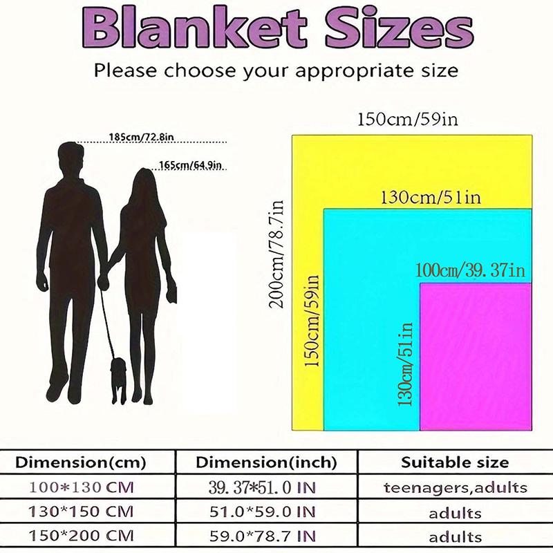 Firefighter Pattern Blanket, 1 Count Firefighter Themed Blanket, Soft Warm Throw Blanket, Air-conditioned Room Blanket, Warm Nap Blanket for Home