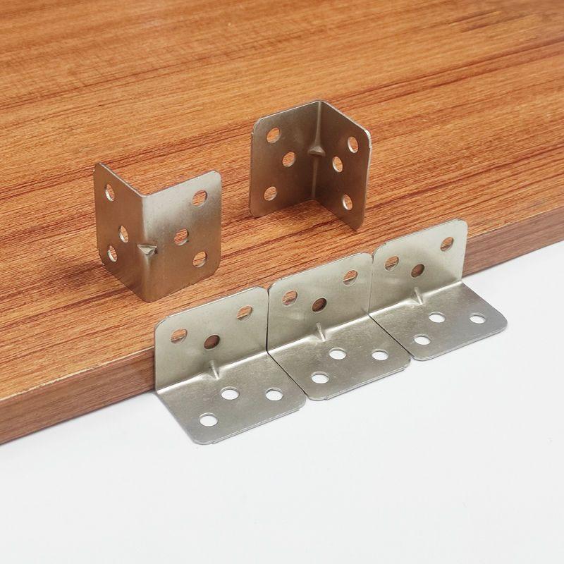 L-Shape Corner Support Bracket, 90 Degree Right Angle L-Shaped Stand with Screws, Ideal for Wooden Shelves Cabinets Furniture