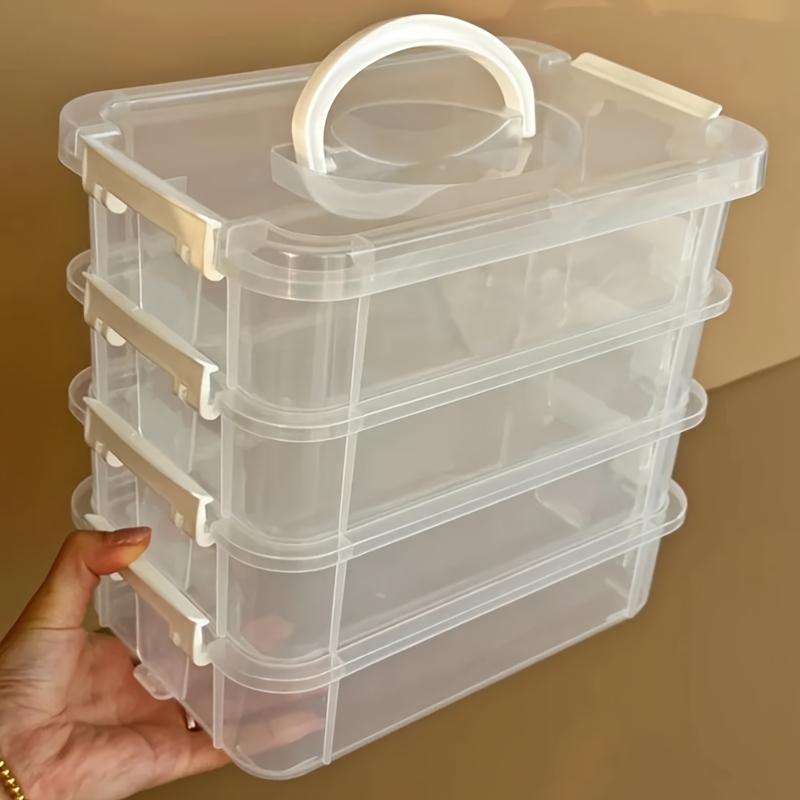 Brick Storage Box Tool Classification Box, Toy Brick Small Part Slots Drawer Organizer, Organize Your Bricks Efficiently, Clear Storage Box