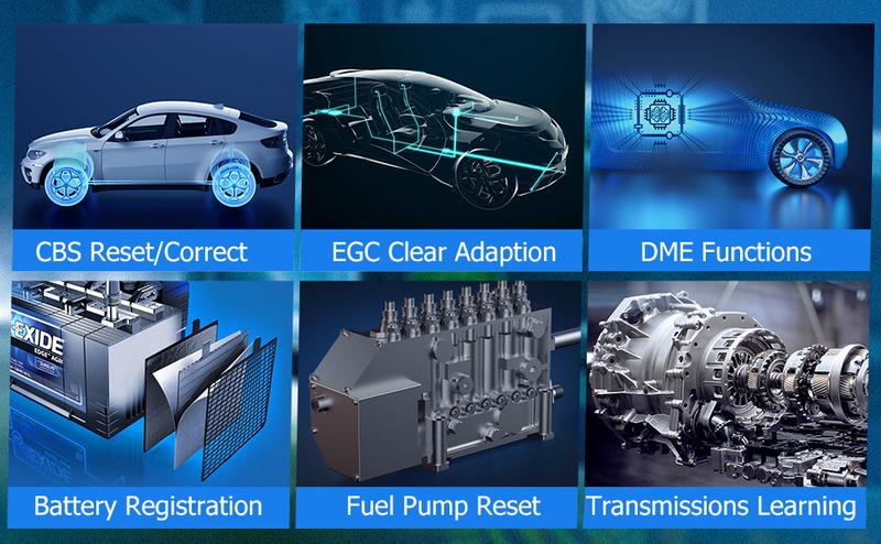 ANCEL BM700 OBD2 Scanner for BMW Mini Rolls-Royce, All System Diagnostic Scan Tool with EPB/Oil Reset, SAS Calibration, Battery Registration, Check Engine BMW Mini Code Reader, Lifetime Free Update