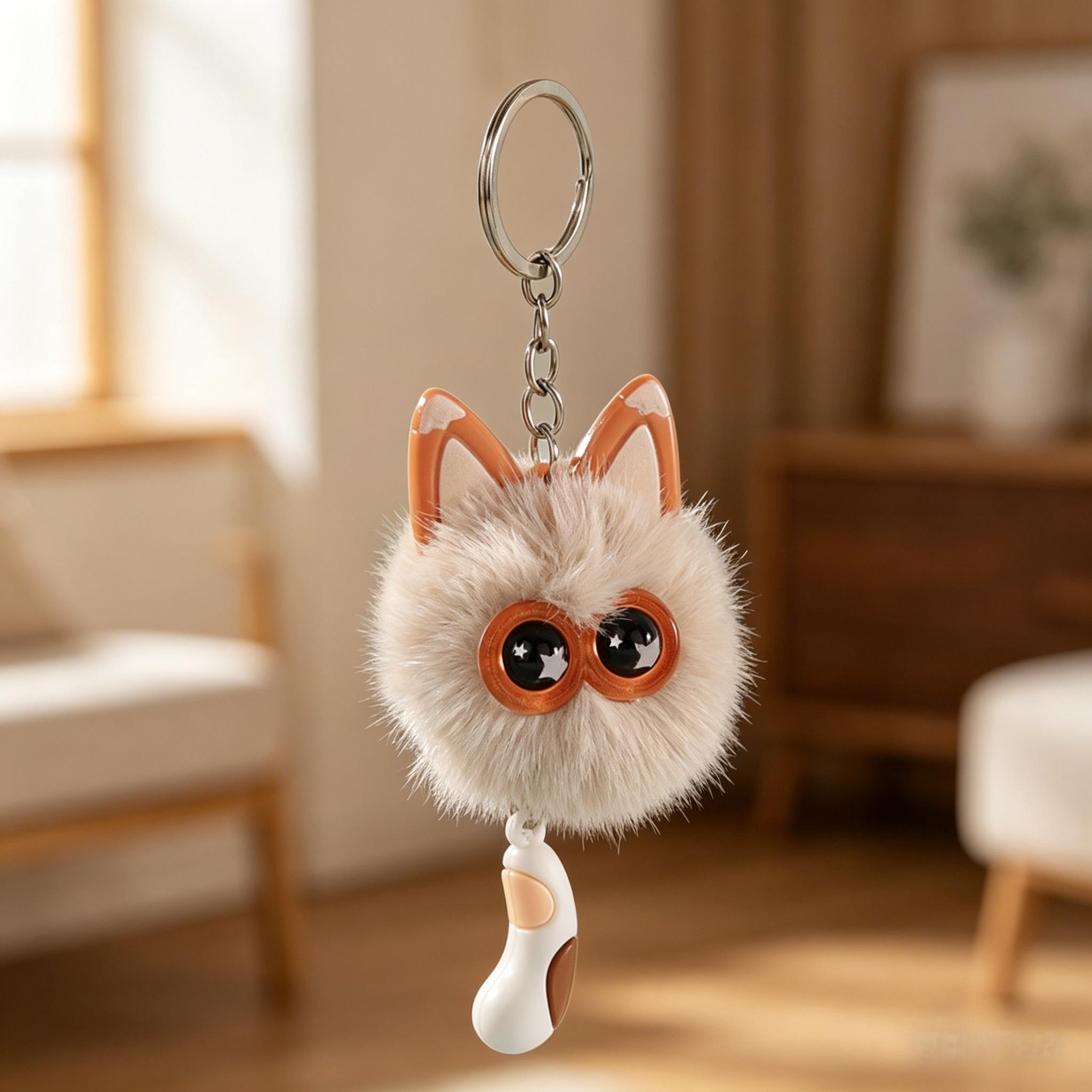 1/8pcs Cute Cat Plush Keychain Gift Set, Mini Cat Keychain for Car Decor, Birthday Gifts, School Carnival Prizes, Backpack Treasure Box