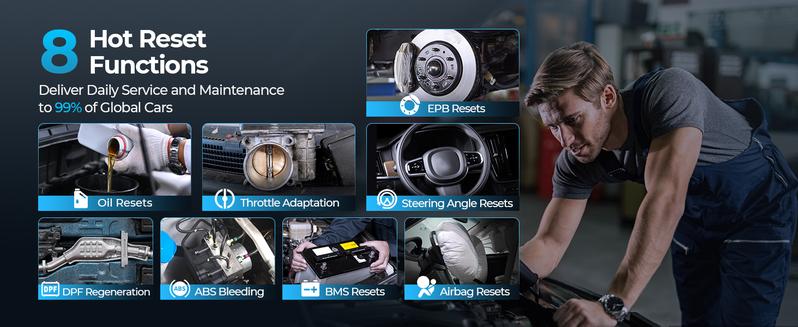 TOPDON Car Diagnostic Tool ArtiDiag900 Lite with BiDirectional Scan, FCA Gateway and CAN-FD, Full Systems Diagnosis with 8+ Reset Services, Wireless Bluetooth OBD2 scanner, AutoVIN, 2-Year Free Update