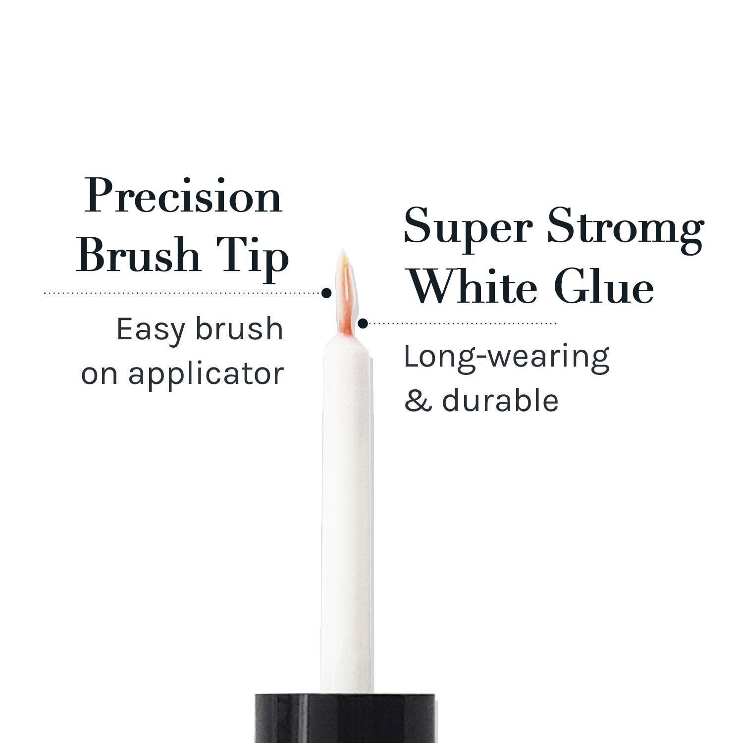 Waterproof Long Lasting Eyelash Glue, Quick Dry Eyelash Extension Glue, Professional Eye Makeup Tool for Women & Girls