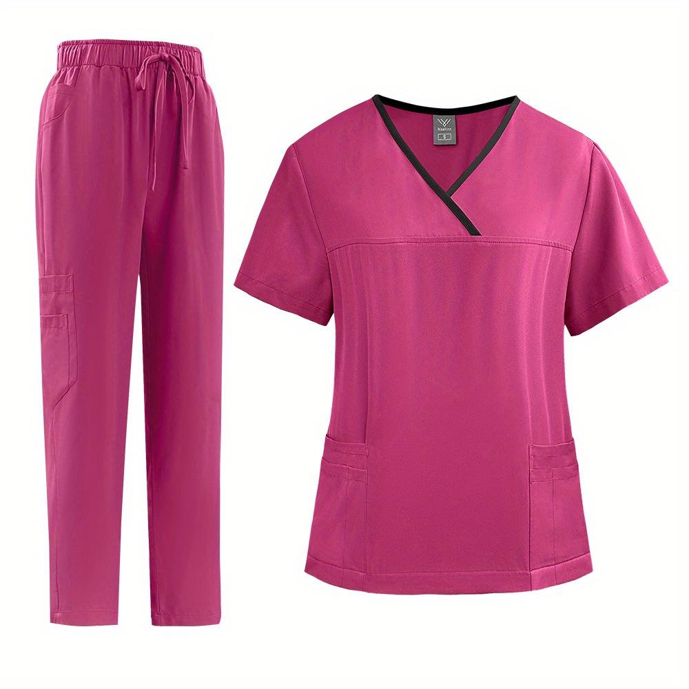 Thin Quick-drying Nursing Home Uniform Female Work Clothes Set Spa Beauty Salon Short-sleeved Trousers Hand Washing Clothes Set