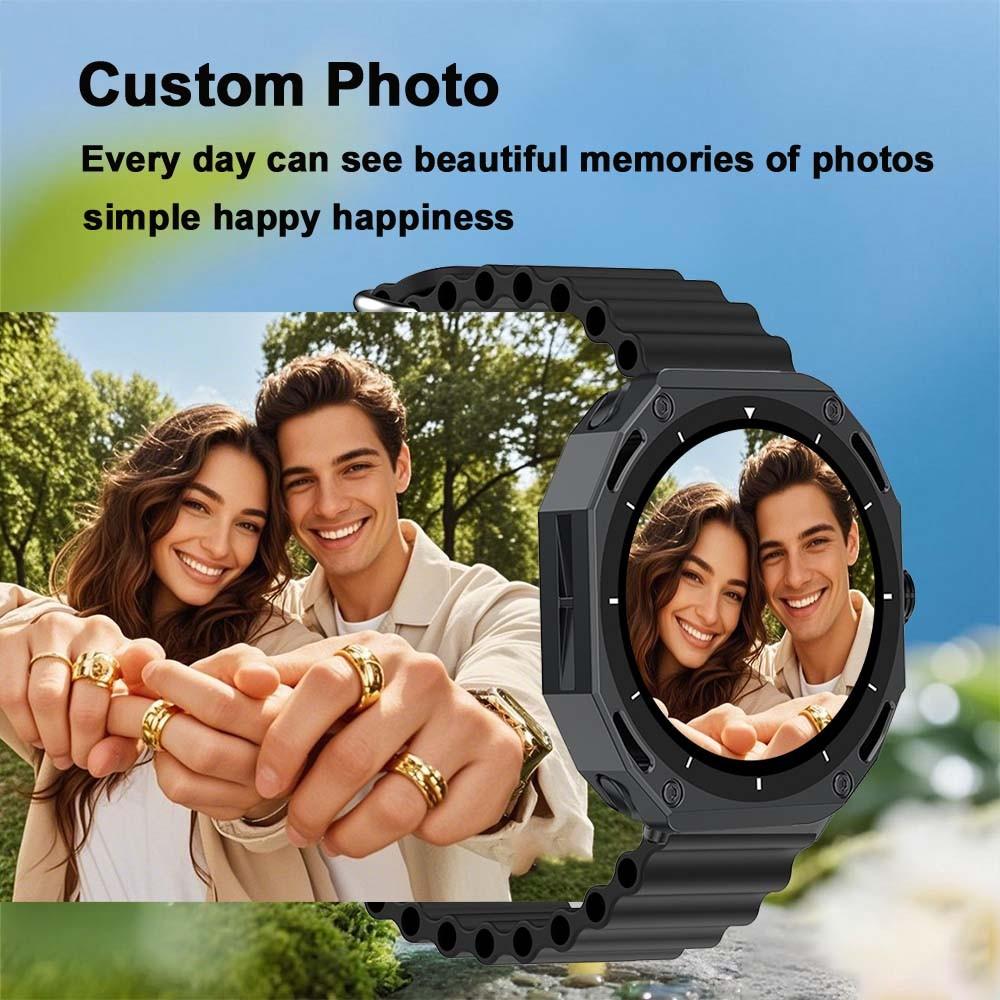 Men 1.52 Inch Smart Watch HD Screen Watch Making Women Watches Festivals Health Tracker Sport Modes Notification Reminder Voice Assistant Motion Trajectory Smartwatches Business