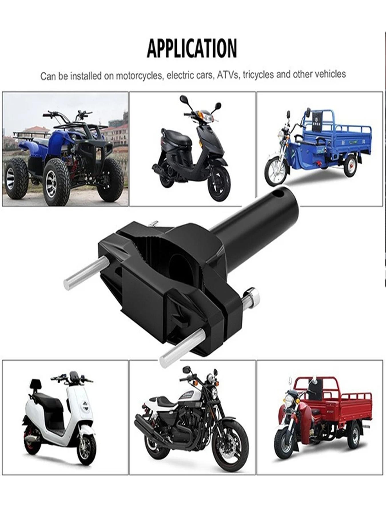 Universal Motorcycle Mount Light Shockproof Headlight Upgrade Kit, Motorcycle Parts, Easy Installation Multi-Model Fit Sturdy Durable Enhances Illumination Improves Ride Stability DIY Accessory for Enthusiasts All-in-One Bracket