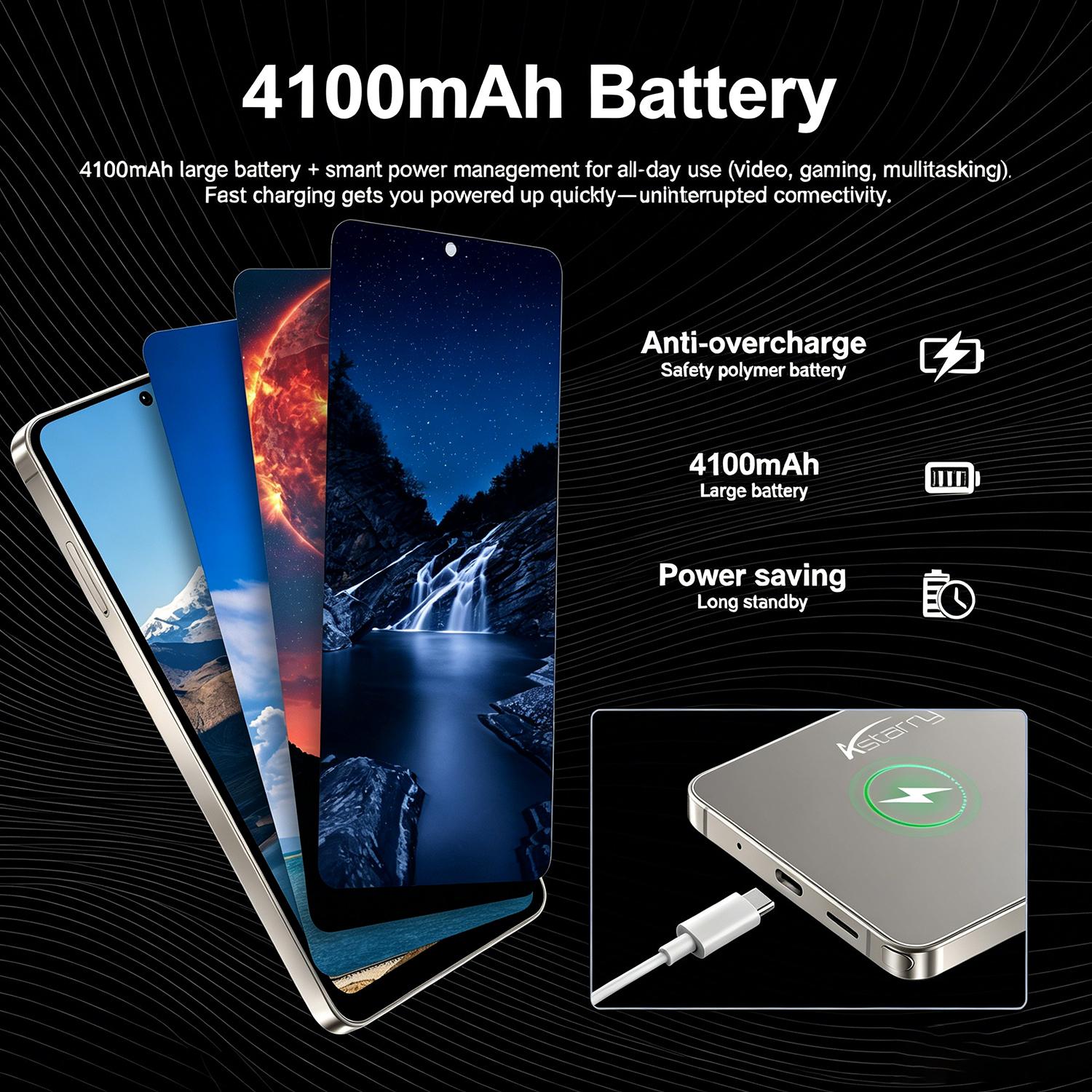 Astarry-S26 Ultra smartphone with 6.75-inch large screen, Touchscreen Phone, Touchscreen Cellphone, 3GB+32GB RAM, 4100mAh battery, dual SIM card camera 5MP+13MP, Android 12.0720x1560 resolution with touch pen for global unlocking of 4G network smartphone