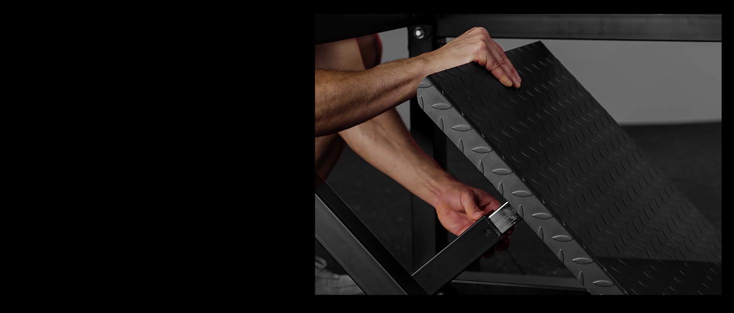 Pendulum Squat Machine - Plate Loaded Hack Squat Machine for Lower Body Strength Training in Home Gym Workout Equipment