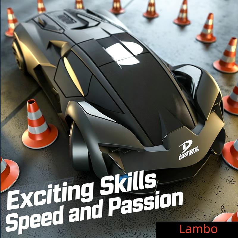 High-Speed Remote Control Drift Car with Lights, Realistic Design, 2.4g Controller, Includes Drifting Wheels, Perfect Birthday Gift, Rc Drift Car