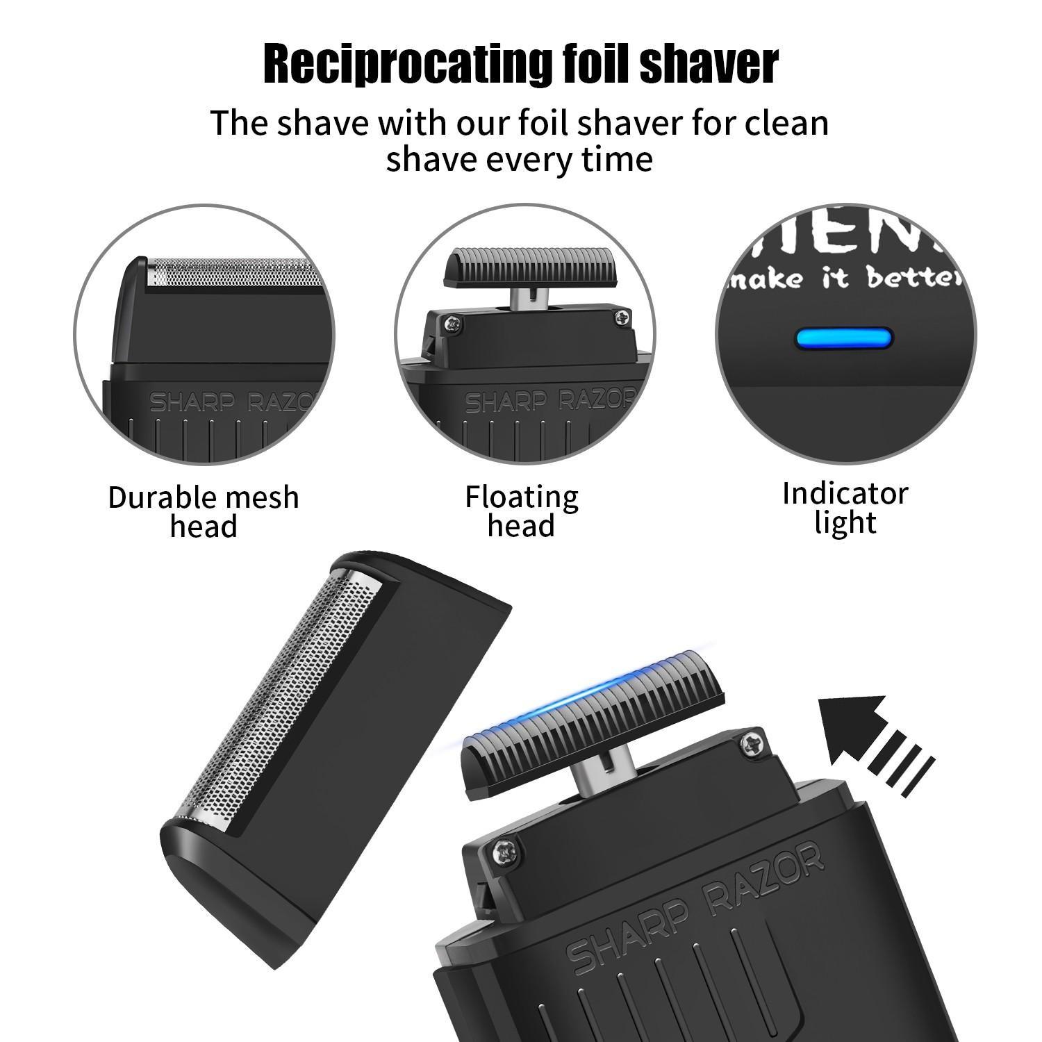Metal Dragon Collector‘s Gift Set｜Rechargeable Professional Cordless Hair Clipper Kit with Vintage Full-Body Metal Dragon Engraving, Full Kit for Home & Salon Use. A Tasteful Gift for Men