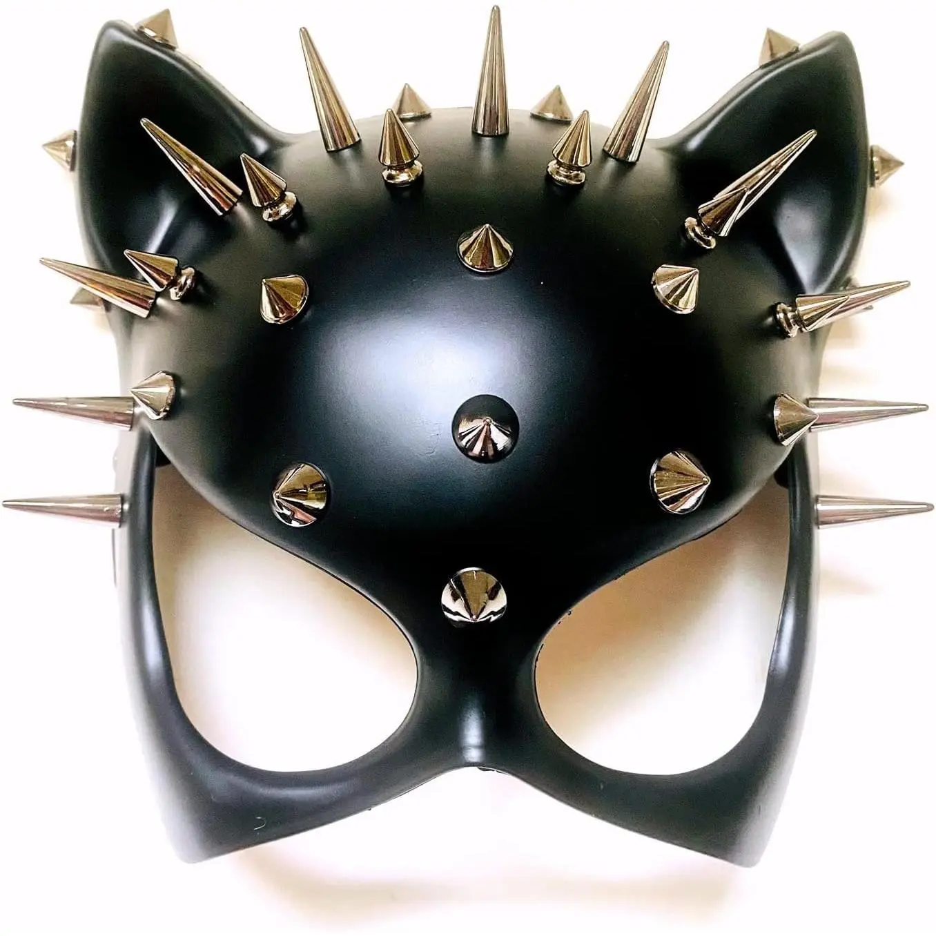 Red Black Cat Woman Masquerade Mask Spiky Halloween Cosplay Party Dress Up(Gift)