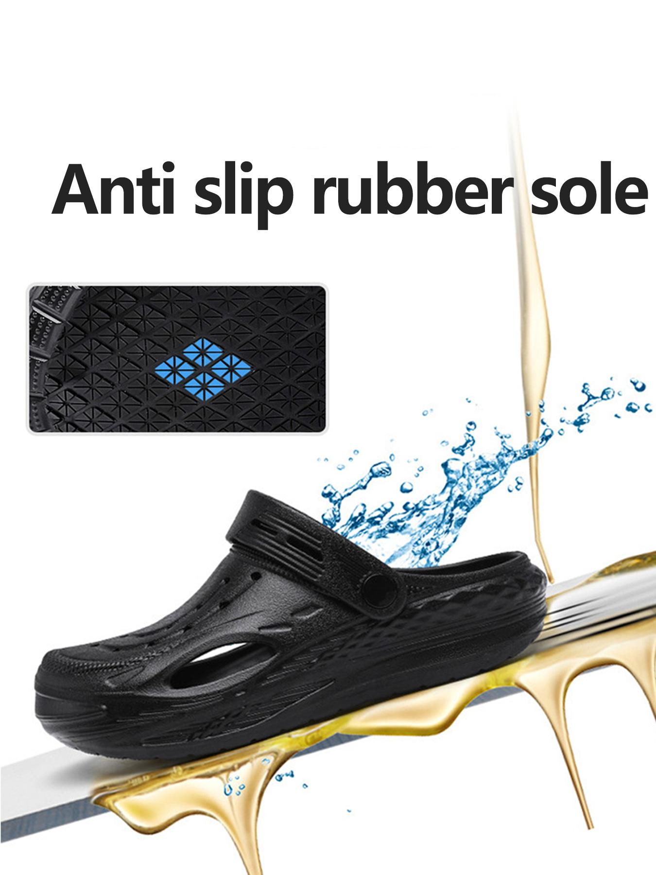 Non-Slip Hole Shoes for Kitchen & Garden, Lightweight Breathable Safety Workwear, Ideal for Outdoor Walking & Casual Use, Breathable Slippers