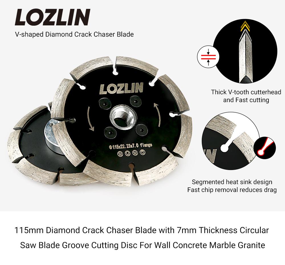 4.5"(115MM) V Groove Diamond Blade - Duty Grooving/Cutting Disc for Granite, Concrete, Stone - Angle Grinder Spade Blade for Masonry & Construction Work  Tool