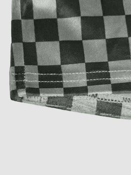 Valentine's Day Women's Plaid Drawstring Waist Skirt, Casual Sporty Split Design, Slim Fit Half-Length Skirt for Daily Wear & Outdoor Activities