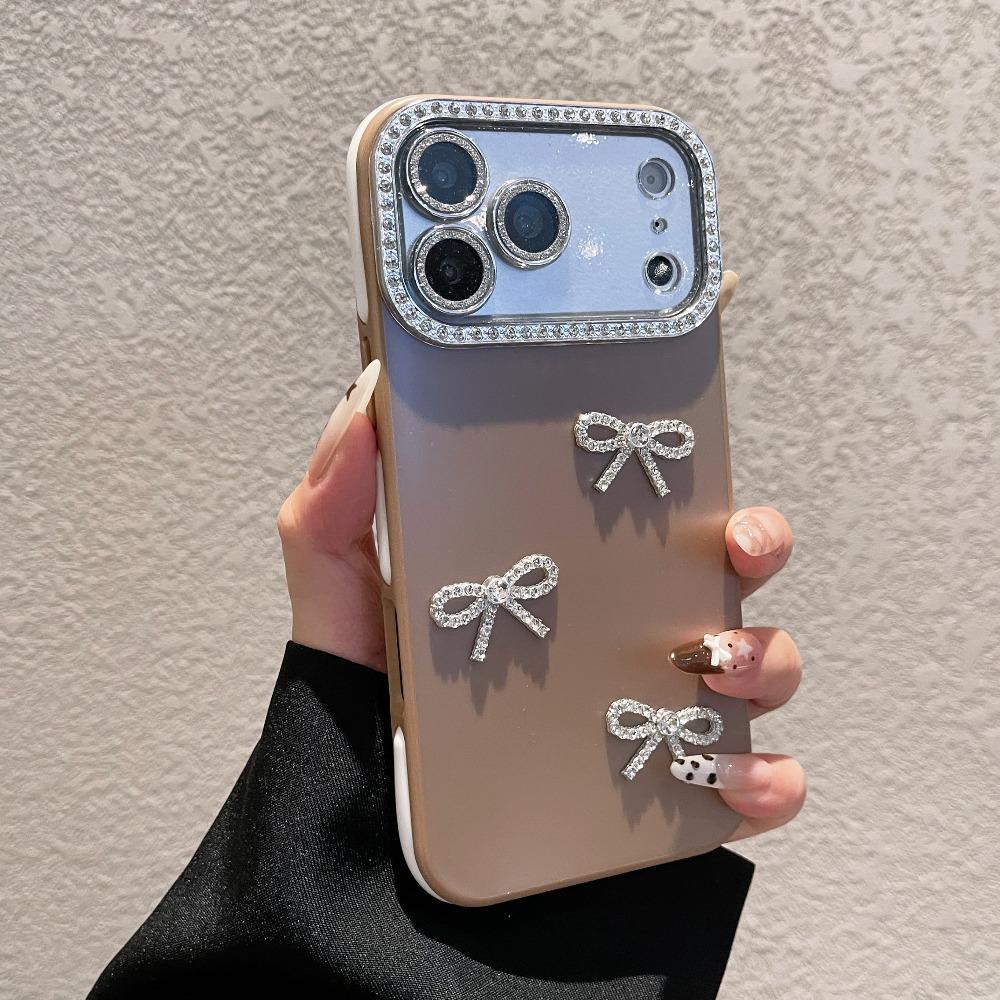 New Limited-Edition Luxury Diamond-Encrusted Large Window Phone Case For iPhone 17 16 15 14 13 Pro Max – Exquisite Butterfly-Inspired Shock-Resistant Protective Case