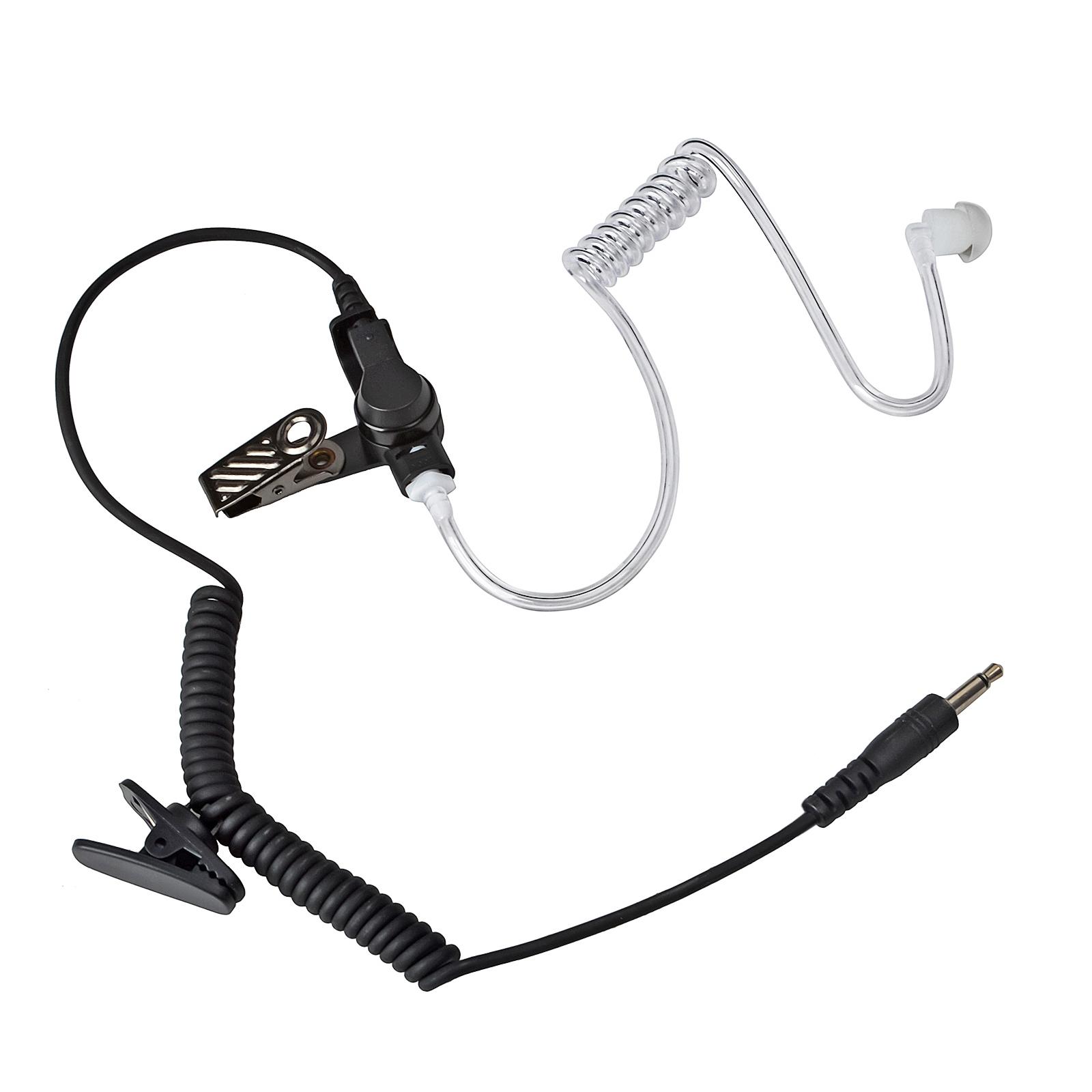 YNIBST 3.5mm Receiver/Listen Only Surveillance Radio Earpiece Compatible with Two-Way Radios, Transceivers and Radio Speaker Mics Jacks with Acoustic Coil Tube Walkie Talkie Headset for Security, Police and Law Enforcement Use