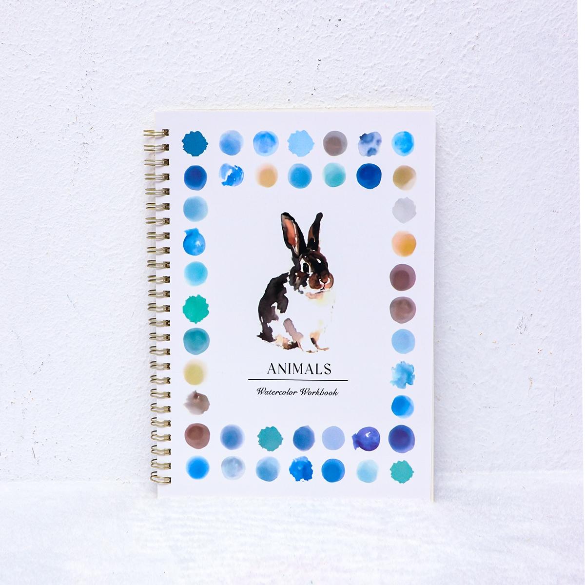 Beautiful Cartoon Watercolor Painting Book, Sketch Paper for Coloring, Water Coloring Books, Easy to Use, Ideal for Art Enthusiasts, Perfect Gift (no Brushes Included)