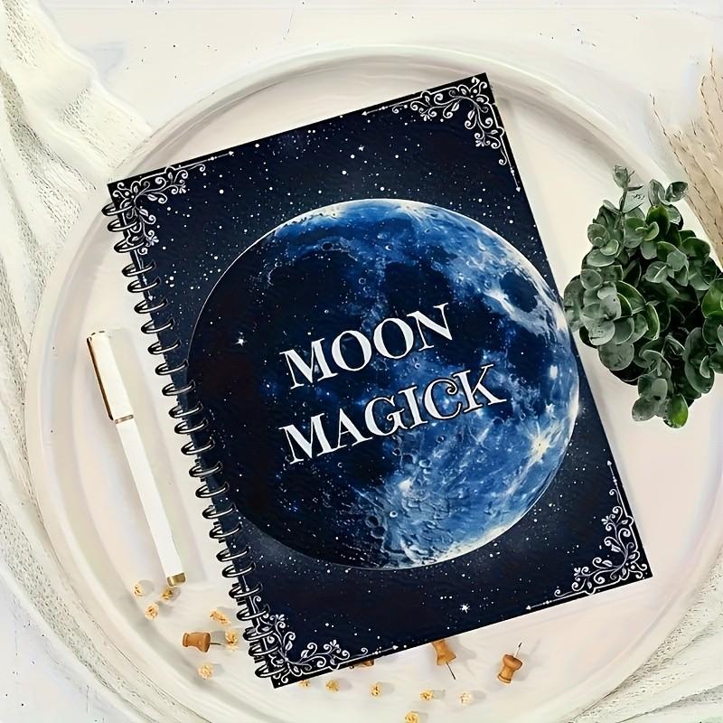 Witch's Moon Journal - Lunar Spell Book for Manifestation & Magic | Moon Phase Tracker with Ritual Templates, Goddess Lore & Grimoire Pages | Celestial Design