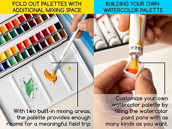 MEEDEN Watercolor Paint Set - 48/24/12 Colors x 12ml/0.4oz Watercolor Paints for Artist