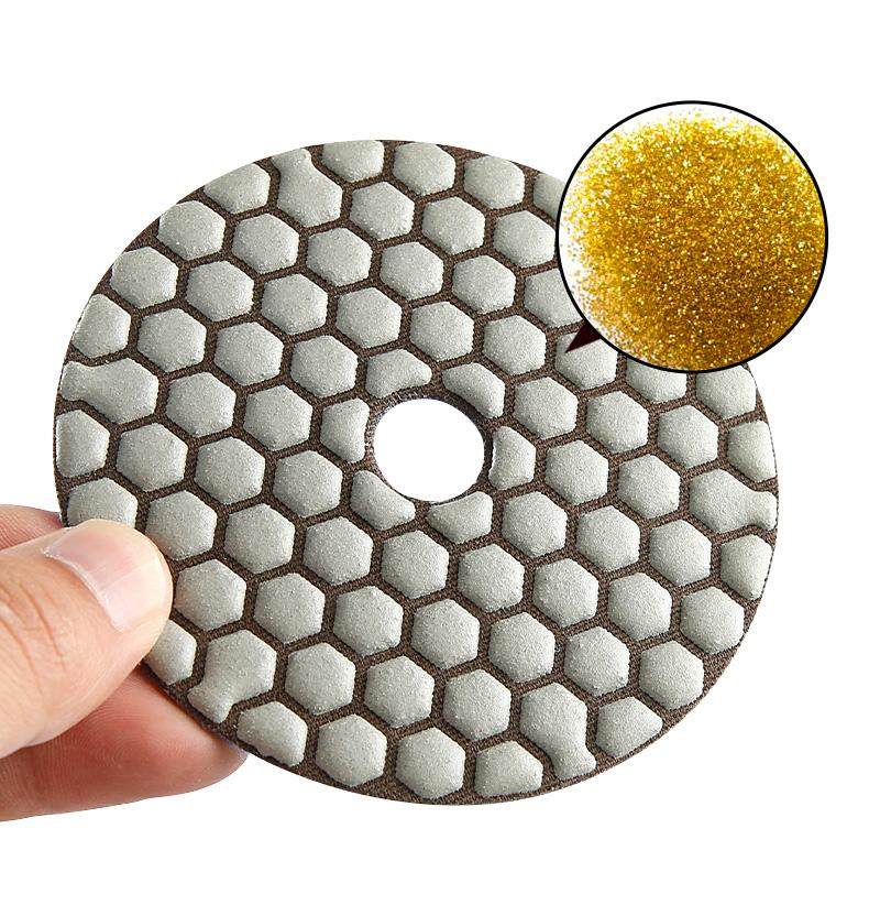 8pcs Diamond Dry Grinding Pads Stone Polishing Pads Marble Granite Renovation Tile Trimming Angle Grinding Pads Diamond Polishing Diamond Polishing Tool