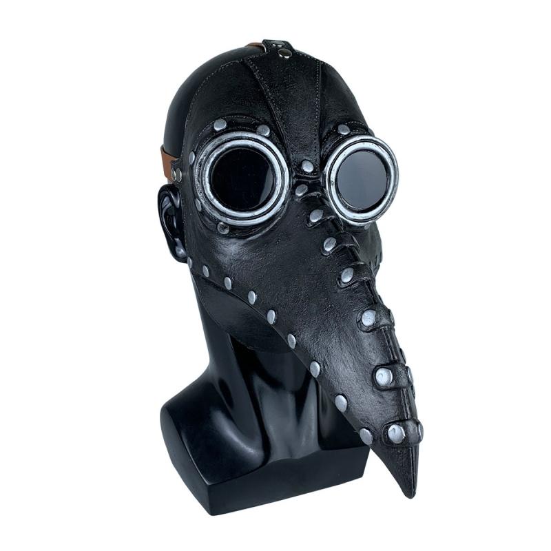 Steam Punk Plague Doctor Mask, Bird Beak Costume Accessory for Halloween Party, Unique Cosplay Prop for Dress-Up Events
