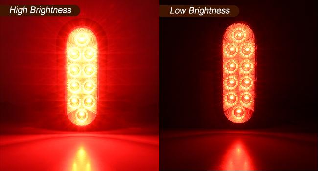 Nilight LED Trailer Light Kit 6 Inch Oval Stop Turn Tail Light Red Amber Side Marker Light Waterproof Surface Mount for 12V Nilight LED Trailer Light Kit 6 Inch Oval Stop Turn Tail Light Red Amber Side Marker Light Waterproof Surface Mount for 12V