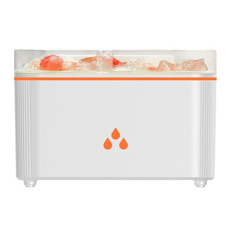 Flame Humidifier Essential Oil Diffuser, Himalayan Salt Lamp with Color Changing Light, Mist Mode, Large Capacity, Humidifier Scent, Perfect Gift