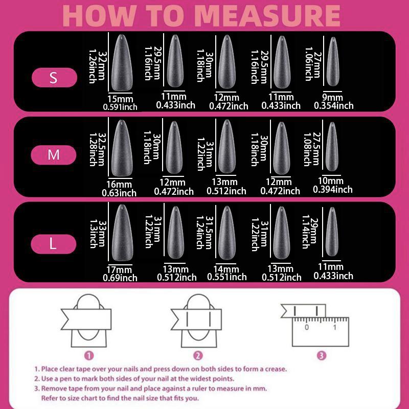 Delicatething Y2K Style Long Pointed Nails, Handmade Gem Silver Color Glitter Design, Perfect for Parties & Dates, Best Gift for Girls!