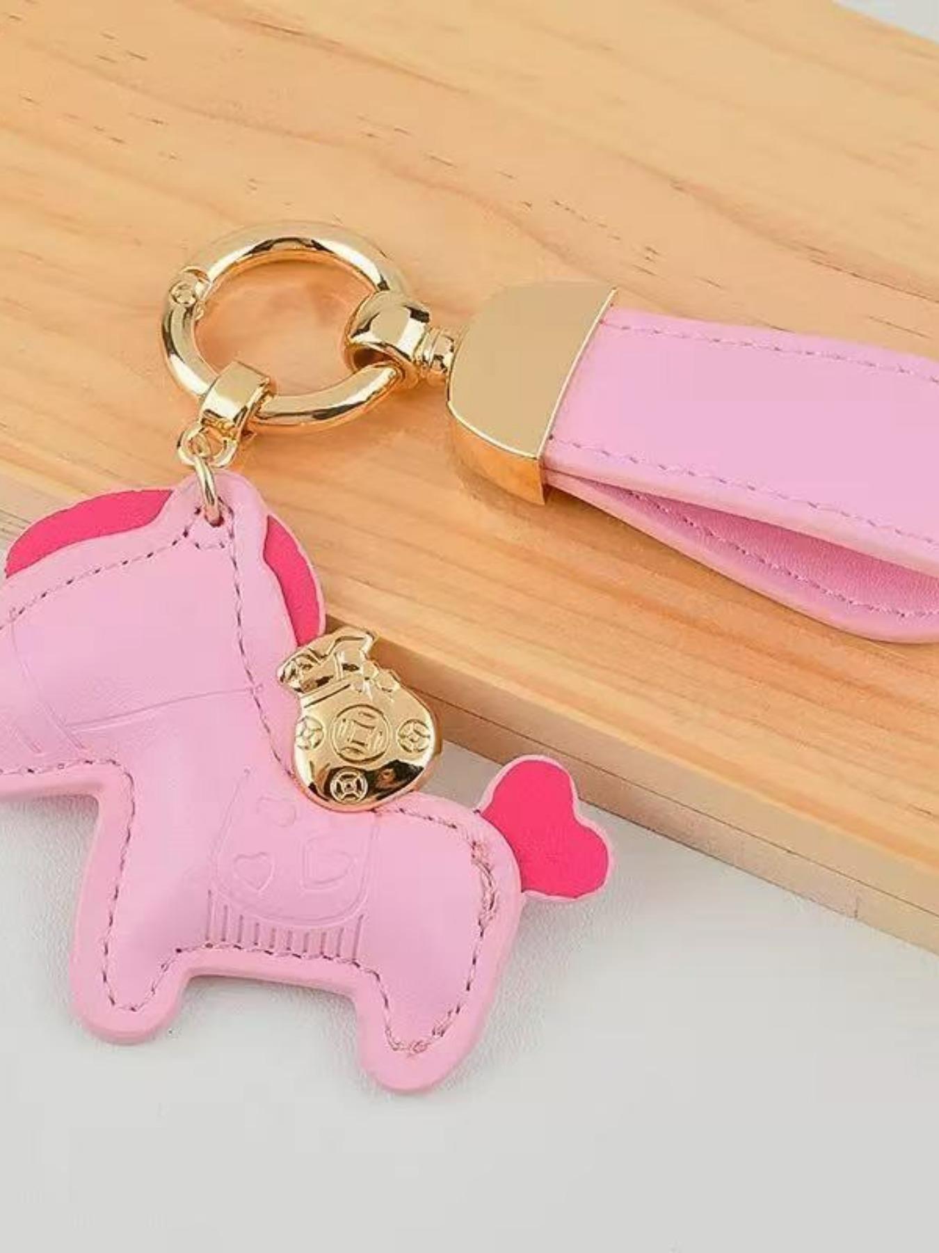 Lucky Horse Keychain "Get Rich Immediately" Cute Bag Charm for Women