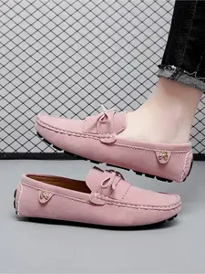 Men's Flat Loafers, Big Size Slip On Dress Shoes, 6 Colors Available, Soft Sole Comfort Casual Footwear for Office & Daily Wear