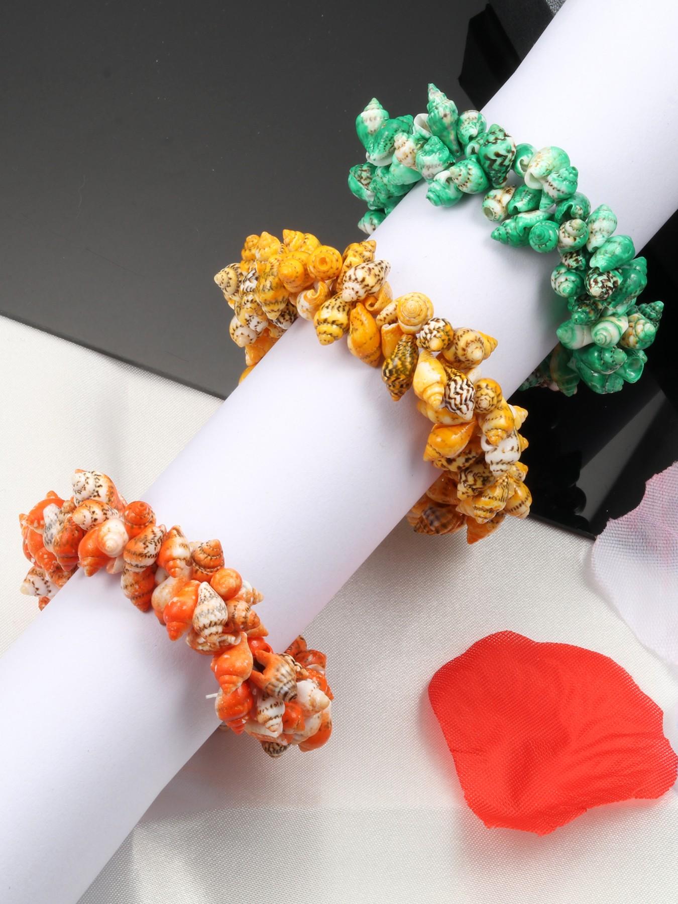 Unisex Freshwater Shell Bracelet, Handmade Fashion Braided Jewelry, Yoga Accessories, Perfect Gift for Friends