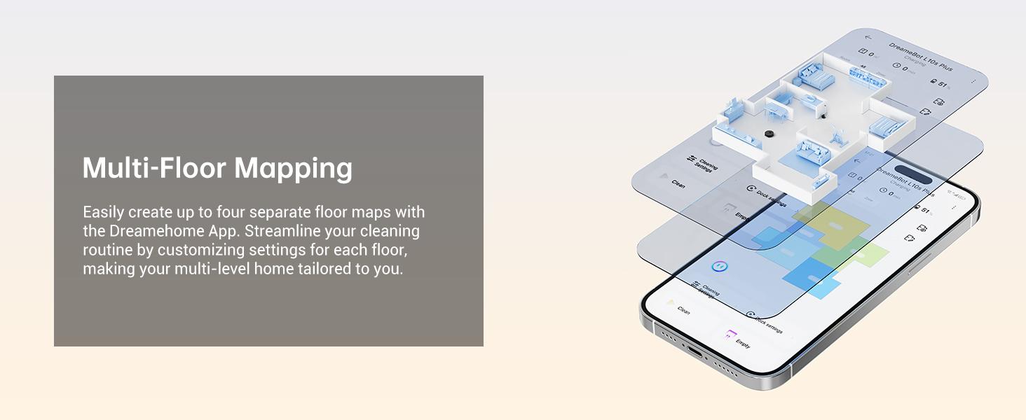 DREAME L10s Pro Gen 2 Robot Vacuum and Mop Combo, 7000Pa Suction, DuoScrub Mopping,7mm Auto Lifting Mop, Ultrasonic Carpet Detection, All-Rubber Roller Brush, Ideal for Pet Hair, Hard Floor and Carpet Cleaner Machine Dust Collector