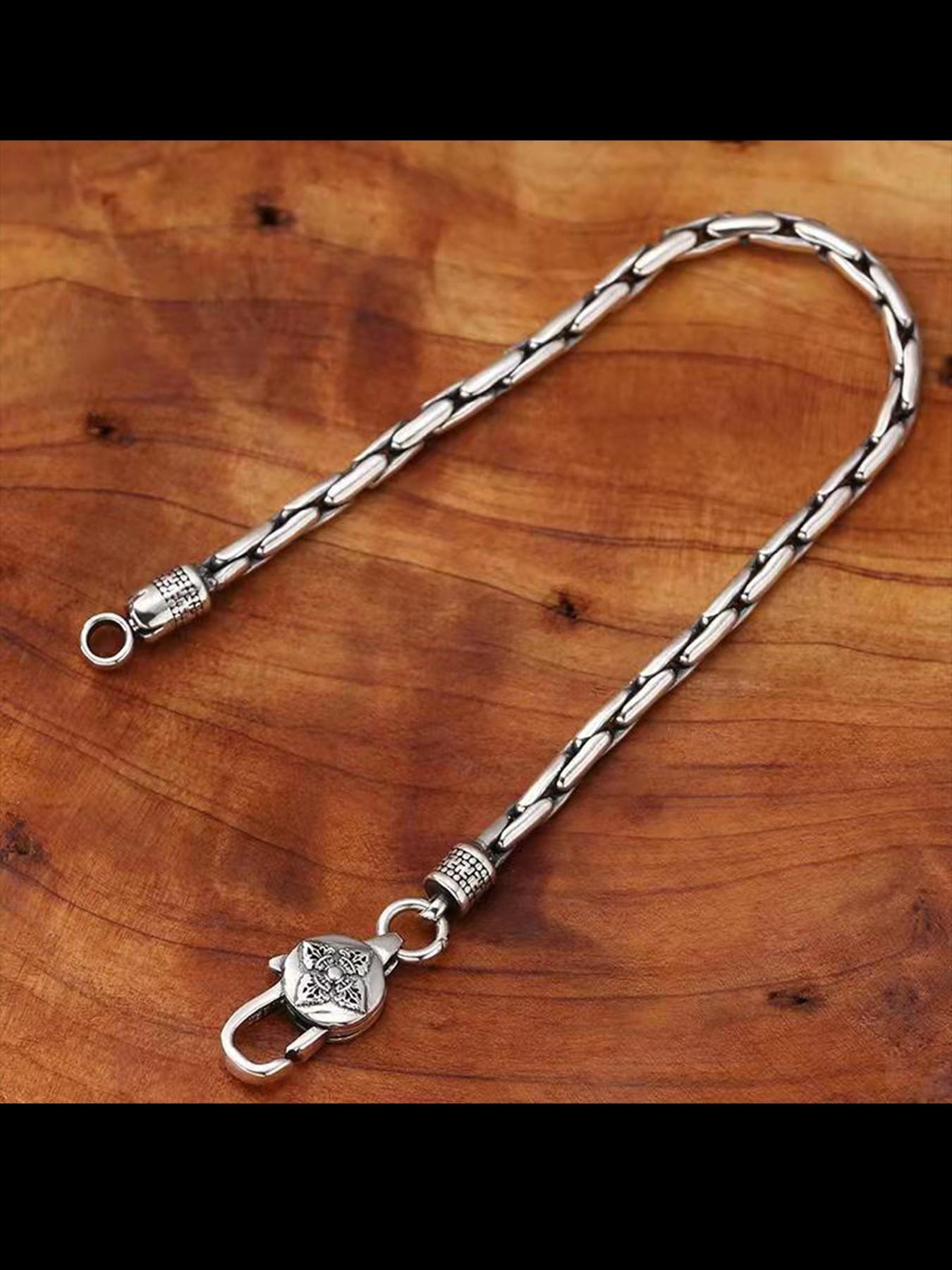 New Fashion Handmade High-Quality Polished Six-Word Mantra Vajra Hemp Rope Bracelet, Vintage Ethnic Style, Unique Personality Jewelry