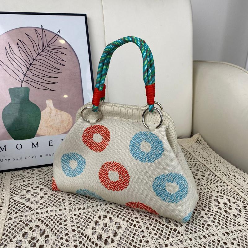 Korean Design Knit Handbag for Women, Magnetic Closure Dumpling Shape Tote Bag, Large Capacity Casual Daily Commute Shoulder Purse