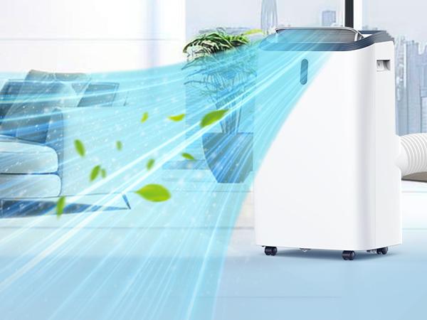 【SummberVibes】COWSAR 12000BTU-14000BTU Portable Air Conditioner,Portable AC Unit for Room Cools up to 550 Sq.ft-700 Sq.ft, 3 in 1 Air Conditioner Portable with Cooling& Dehumidifier&Fan,Remote Control,24Hrs Timer,3 Fan Speed summerwins