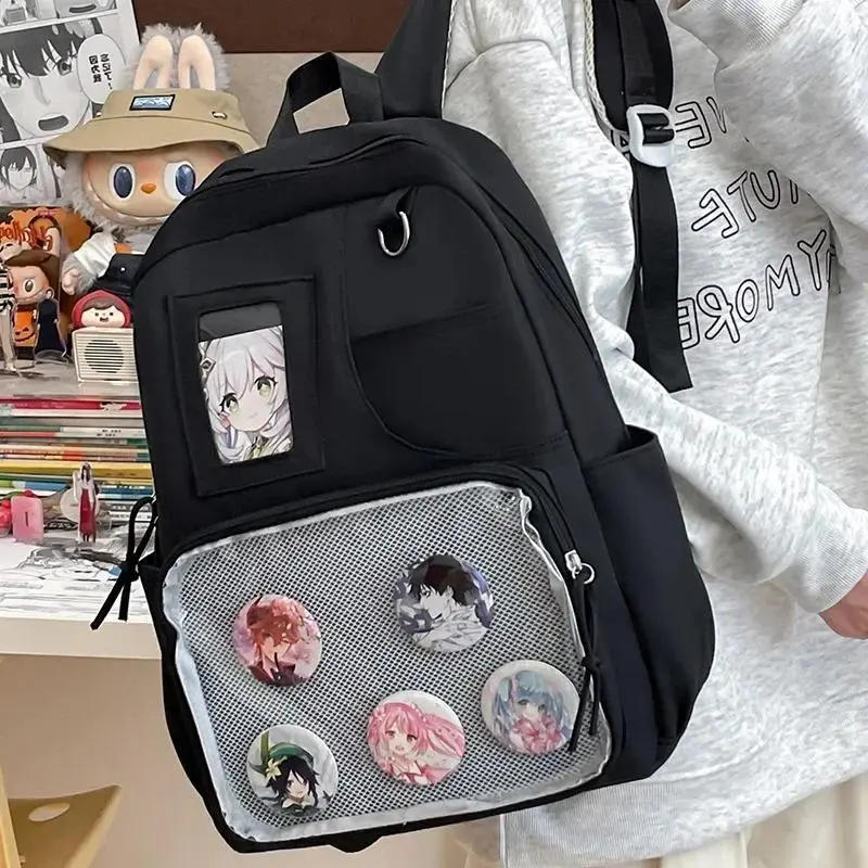 New Ulzzang Ita Bag Japanese Fashionable School Backpack Large Capacity Backpack for Women Highvalue Outdoor Backpack