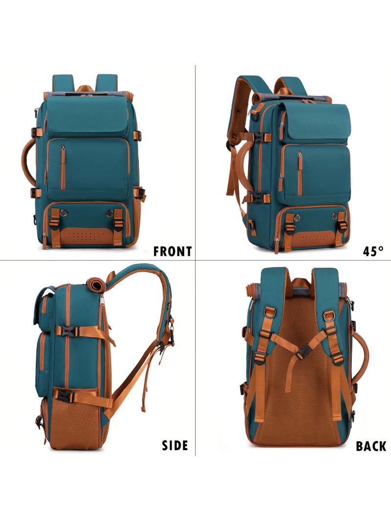 Large Capacity Backpack with Shoe Compartment, Multifunctional Travel Bag, Outdoor Hiking Pack, Unisex Laptop Backpack, Casual Travel Backpack, All Seasons