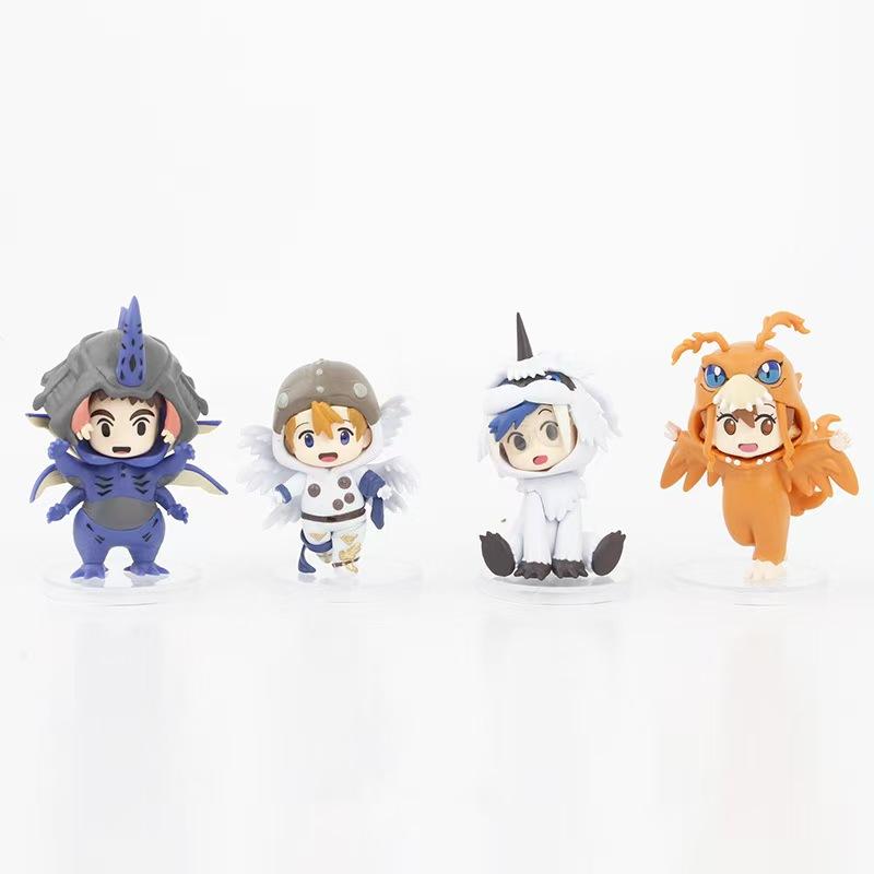 Anime Digimon Adventure Figure Toys Kawaii Digital Monster Agumon Figurine Cute Gabumon PVC Model Desktop Ornament BIrthday Gift