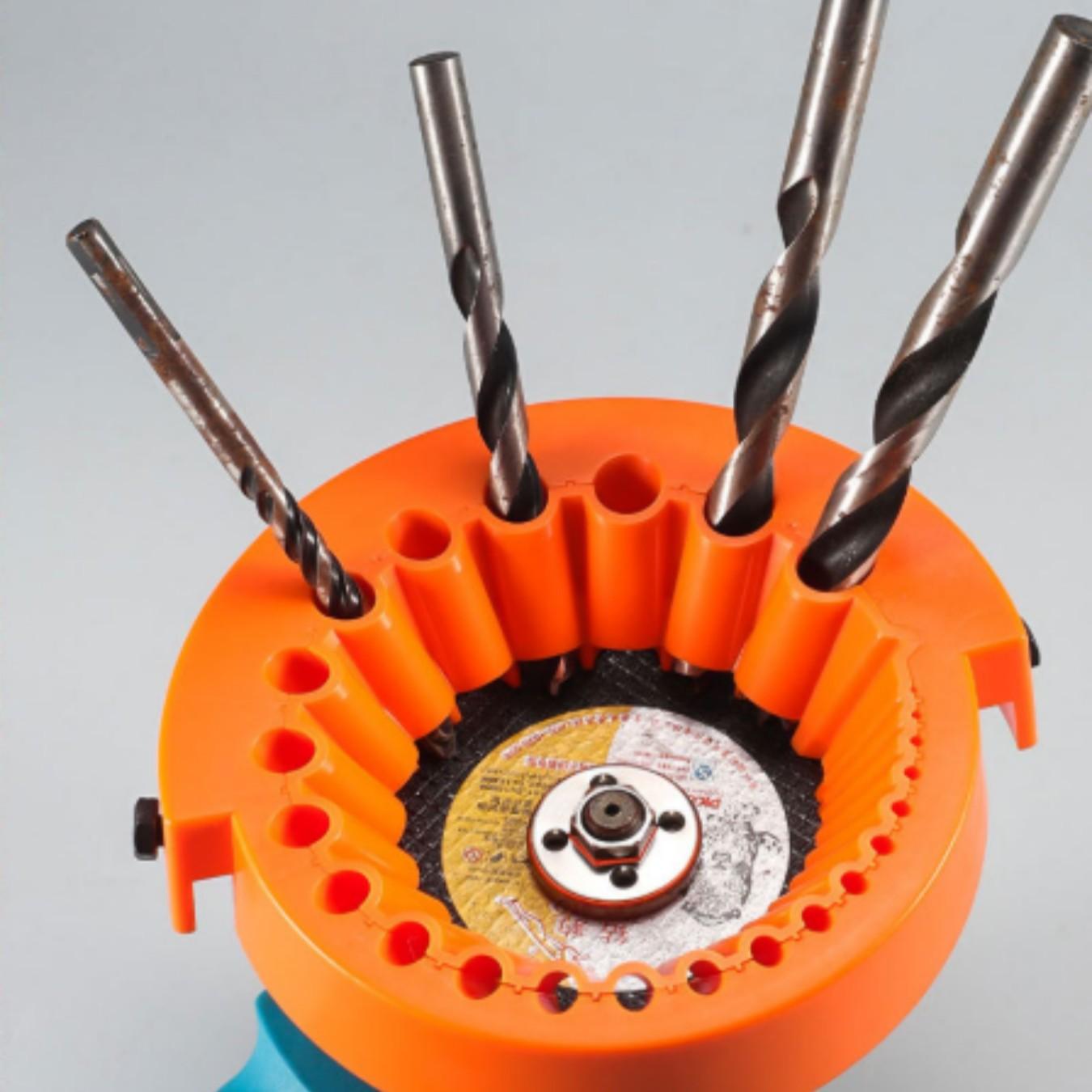 1 pc Multi-specification Drill Bit Grinding Auxiliary Tool, Thickened 115/125 Type Angle Grinder Drill Sharpener, Suitable for Household Drill Bit Sharpening